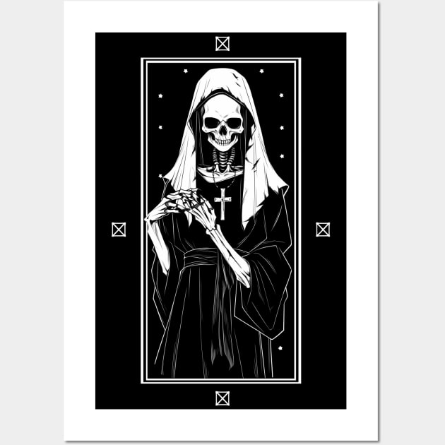 The Nun Tarot Card Wall Art by Enyr's little witchy corner